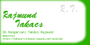 rajmund takacs business card